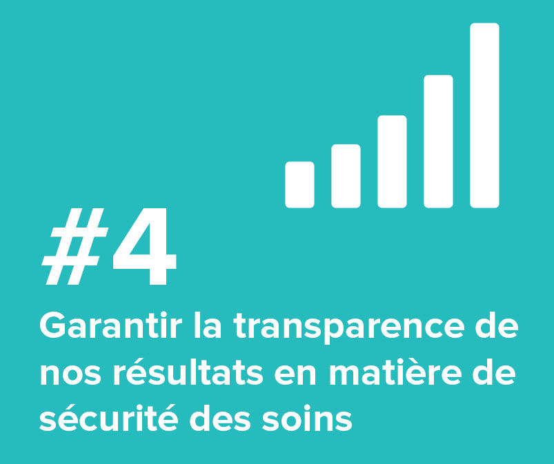 #4 Garantir la transparence de nos résultats en matière de sécurité des soins